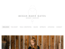 Tablet Screenshot of meganmariegates.com